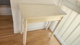 Mesa extensible retro blanca