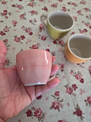Tazzine caffè in ceramica colorata