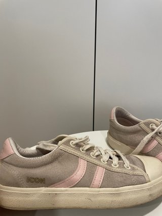 Zapatillas Coolway beige y rosa