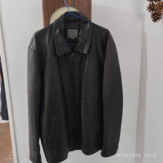 Cazadora de cuero para hombre