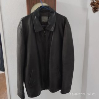 Cazadora de cuero para hombre