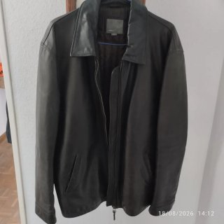 Cazadora de cuero para hombre