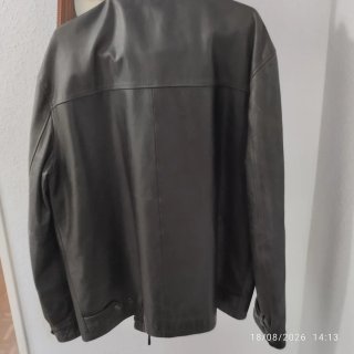 Cazadora de cuero para hombre