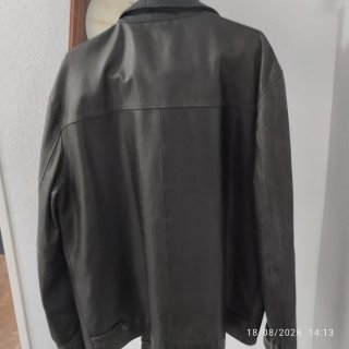 Cazadora de cuero para hombre