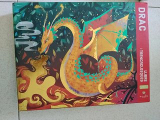 Lote 3 Puzles: Dragón, Animales y Dinosaurios