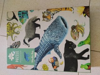 Lote 3 Puzles: Dragón, Animales y Dinosaurios