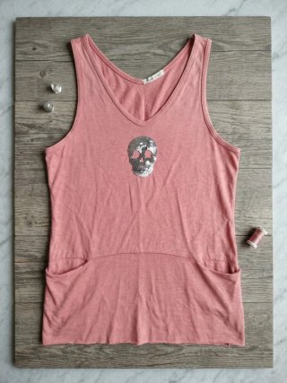 Camiseta Nicole & Joey S Calavera Lentejuelas