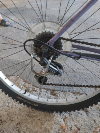 Bicicleta Morada