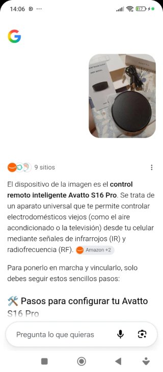 Control Remoto Inteligente Avatto S16 Pro