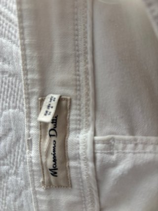 Shorts vaqueros blancos Massimo Dutti