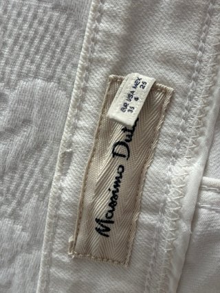 Shorts vaqueros blancos Massimo Dutti