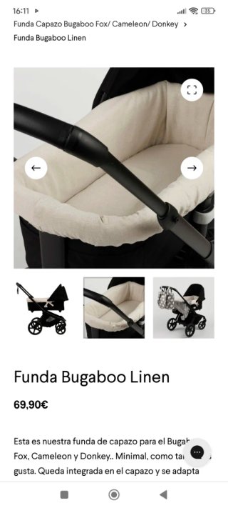 Funda Bugaboo Lino Minicoton
