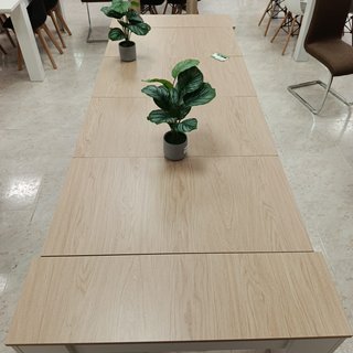 Mesa Comedor Extensible 237cm Madera y Metal