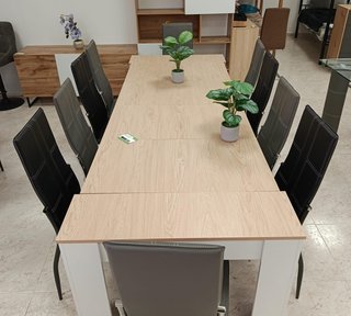 Mesa Comedor Extensible 237cm Madera y Metal