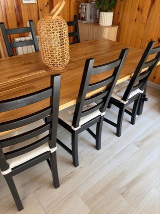 Mesa Comedor y 6 Sillas SKOGSTA/NORDVIKEN Ikea!
