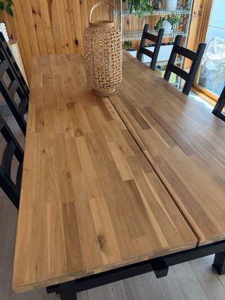 Mesa Comedor y 6 Sillas SKOGSTA/NORDVIKEN Ikea!