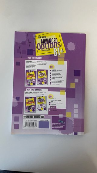Burlington Avanced Options Workbook : B1+