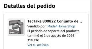 Conjunto de jardín ratán con cojines