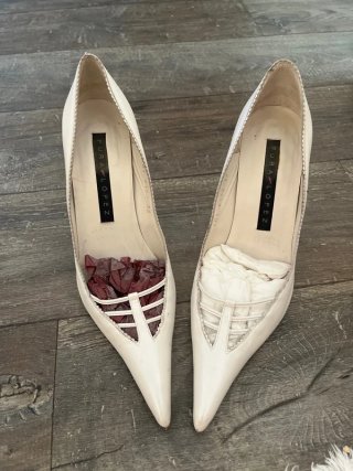 Zapatos de Novia Pura Lopez Blancos