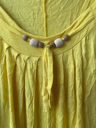 Camiseta tirantes amarilla talla 4XL