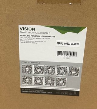 Pareja Altavoces Activos Pared Vision SP-180