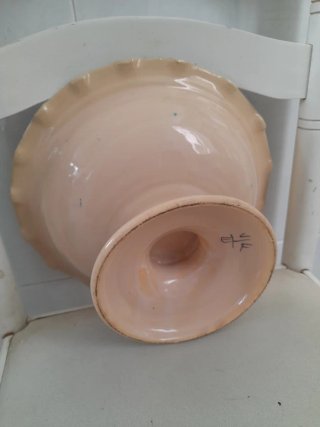 Frutero de cerámica pintado a mano