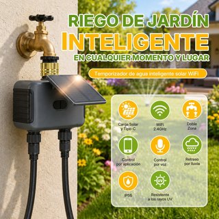 Programador Riego Solar 2 Zonas Mcbazel