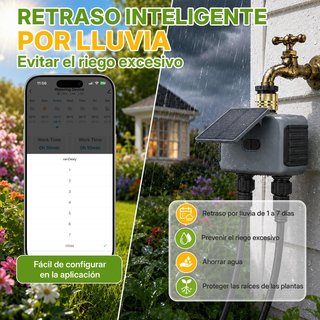 Programador Riego Solar 2 Zonas Mcbazel
