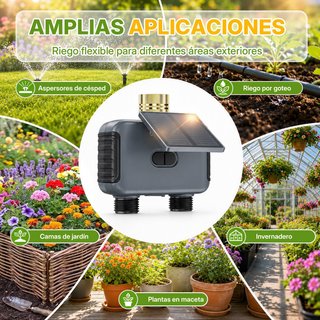 Programador Riego Solar 2 Zonas Mcbazel