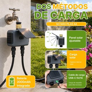 Programador Riego Solar 2 Zonas Mcbazel