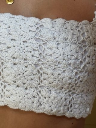 Top Crochet Blanco