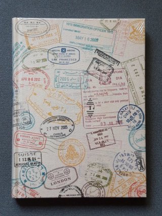 Cuaderno diario de Viaje Estampado Pasaportes