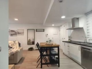 Isla de cocina madera y metal