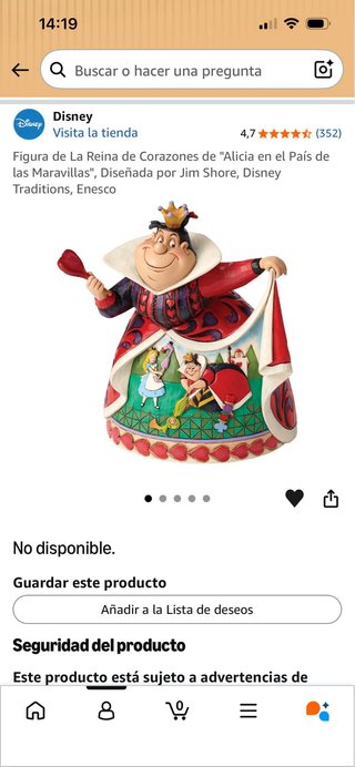 Figura jim shore enesco reina de corazones