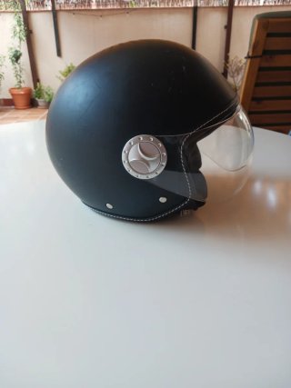 Casco Moto Helmet Talla S Negro