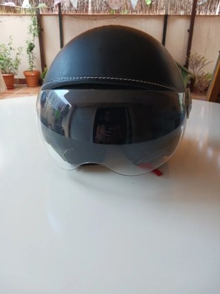 Casco Moto Helmet Talla S Negro