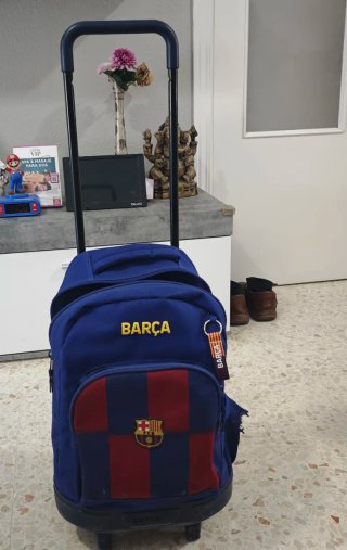 Mochila con ruedas Barça