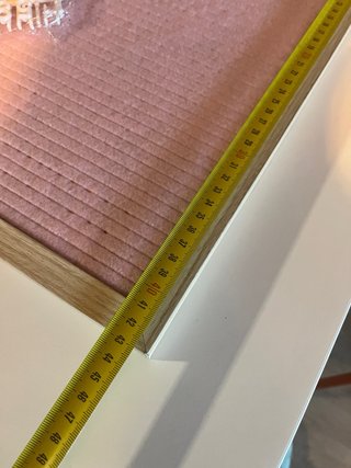 Pizarra de letras rosa decorativa