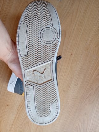 Zapatillas Puma Grounded Perf. Gris/Amarillo