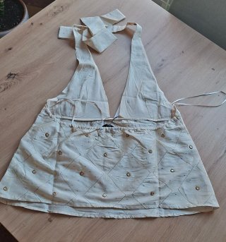 Top atado al cuello zara