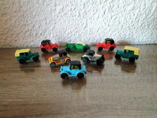 Coches Kinder Sorpresa Años 90. -8 Réplicas-