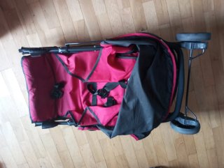 Silla de paseo Hauck roja