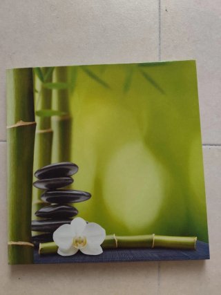 Set 4 Cuadros Decorativos Zen, Flores, Cebra, Elef