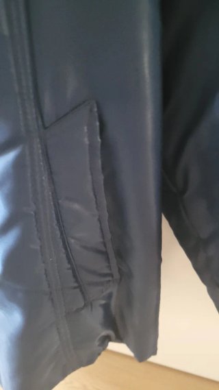 Anorak reversible azul y negra T54