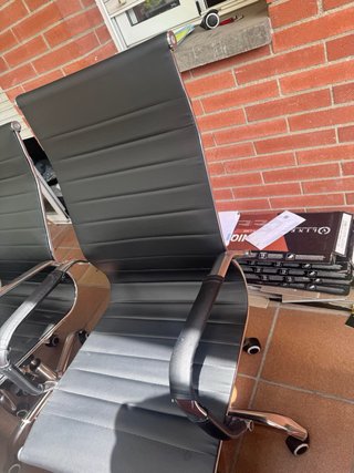 Mesa de centro moderna gris y negra 6 Sillas