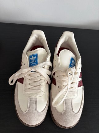 Adidas Samba Beige y Rojo