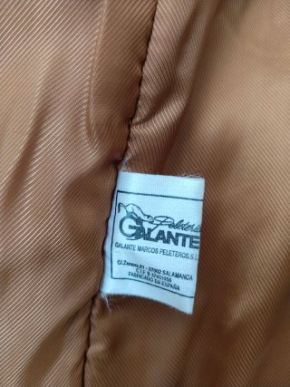 Abrigo de cuero Galante Talla M