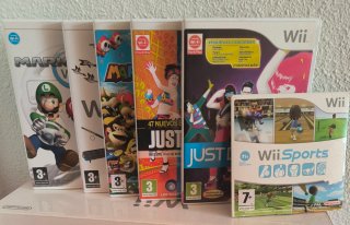 Nintendo Wii con accesorios y juegos