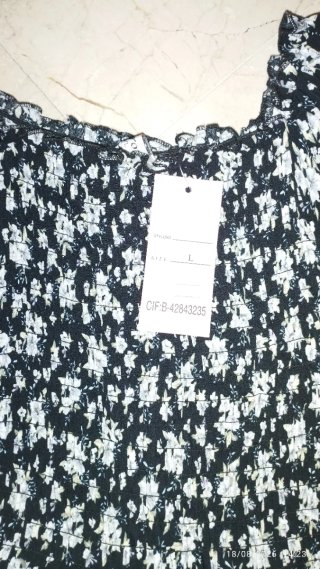 Vestido elástico estampado talla única