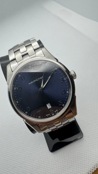Hamilton Jazzmaster Thinline 42mm Blu H385